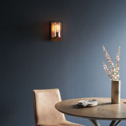 Netlighting 'PALERMO' Stylish Dimmable Indoor Modern Decorative Glass Wall Lamp in Copper - thumbnail 4