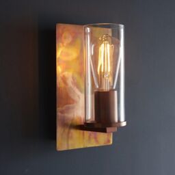 Netlighting 'PALERMO' Stylish Dimmable Indoor Modern Decorative Glass Wall Lamp in Copper - thumbnail 2
