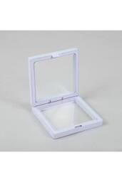 KDMD Med 3D Floating Frame Display 9x9cm - White for Jewelry & Collectibles - Size: 9x9 cm - thumbnail 1