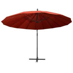 Berkfield Home Hanging Garden Parasol Terracotta 3 m Aluminium Pole - thumbnail 1