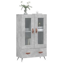 Berkfield Home Highboard Concrete Grey 69.5x31x115 cm Engineered Wood - thumbnail 3