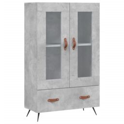 Berkfield Home Highboard Concrete Grey 69.5x31x115 cm Engineered Wood - thumbnail 2