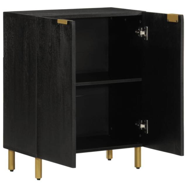 Berkfield Home Sideboard Black 60x33x75 cm Engineered Wood - Size: 60 x 33 x 75 cm - image 1