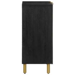 Berkfield Home Sideboard Black 60x33x75 cm Engineered Wood - Size: 60 x 33 x 75 cm - thumbnail 4