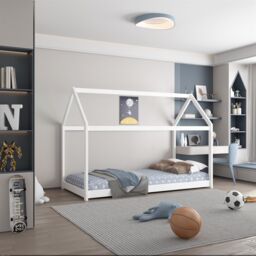KOSY KOALA Bunk Bed Kids White 3ft Single Pine Wooden Children Bedroom Furniture - thumbnail 1