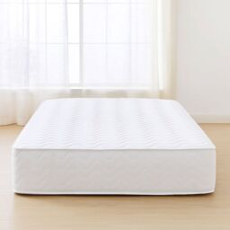 Divan Bed Direct Open Coil Memory Sprung Quilted Mattress in White - Size: King - thumbnail 2