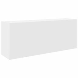 Berkfield Home Bathroom Wall Cabinet White 100x25x40 cm Engineered Wood - Size: 100 x 25 x 40 cm - thumbnail 2