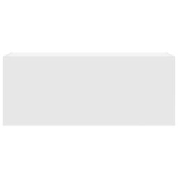 Berkfield Home Bathroom Wall Cabinet White 100x25x40 cm Engineered Wood - Size: 100 x 25 x 40 cm - thumbnail 6