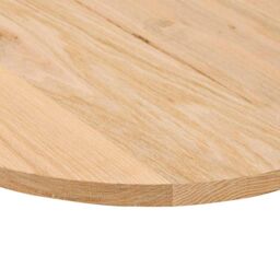 Berkfield Home Table Top 140x60x2 cm Solid Wood Oak Oval in Brown - Size: 140 x 60 x 2 cm - thumbnail 8