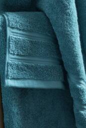 CHRISTY 'Antalya' 100% Turkish Cotton 2 Piece Luxury Bath Towel Set in Blue - thumbnail 3