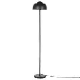 Wyld and Coco Black Steel Floor Lamp Round Base Dome Shade Industrial Ambient - thumbnail 4