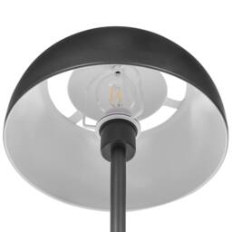 Wyld and Coco Black Steel Floor Lamp Round Base Dome Shade Industrial Ambient - thumbnail 6