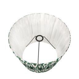 Ruma Green Ikat Patterned Pleated Tapered Shade for Floor Lamps - Size: 18 inches - thumbnail 4