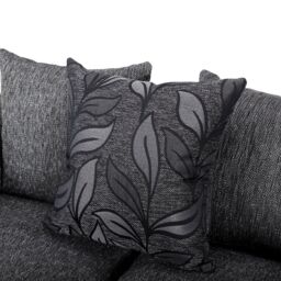 Furnishings For Less UK Byron Dundee Chenille Fabric 2 Seater Sofa Scatter Back Grey or Light Grey - thumbnail 3
