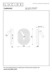 Netlighting Lucide CARMINO Wall light LED 1x12W 2700K Terracotta - Essential - thumbnail 5