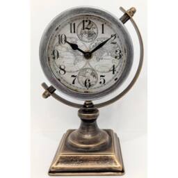 Minster 22cm Table Clock for Living Room/Hallway/Dining Room - Metal in Bronze