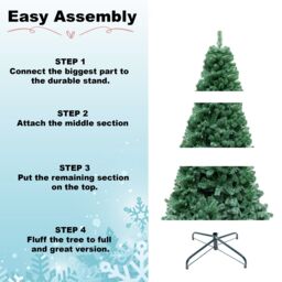 Shatchi 6FT Alaskan Pine Green Artificial Christmas Tree Bushy 550 Tips Xmas Decorations - thumbnail 6
