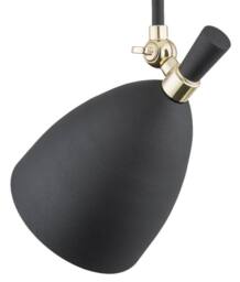 Netlighting Charlotte Single Spotlight Black Structure Brass Elements - thumbnail 4