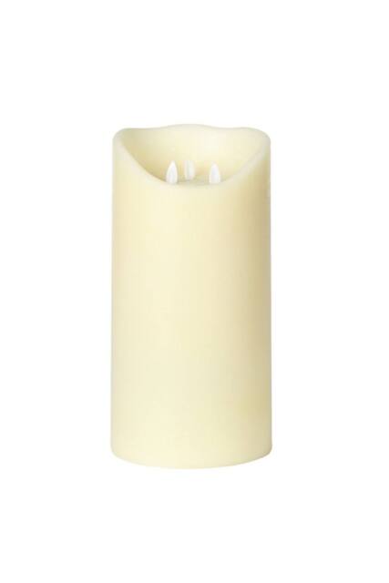 KDMD Moving Flame LED Candle 15 x 30cm in Cream - Size: 15 x 30 cm - image 1