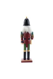 Living and Home Wooden Nutcracker Soldier Figurine Christmas Ornament in Yellow - thumbnail 4