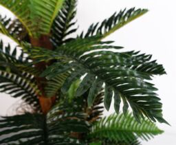 Leaf Artificial Large Palm Tree with Natural Trunk 150cm - Realistic plant by Botanik in Green - thumbnail 3
