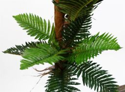 Leaf Artificial Large Palm Tree with Natural Trunk 150cm - Realistic plant by Botanik in Green - thumbnail 2
