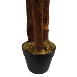 Leaf Artificial Large Palm Tree with Natural Trunk 150cm - Realistic plant by Botanik in Green - thumbnail 5