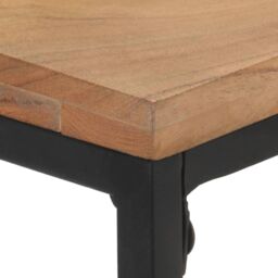 Berkfield Home Console Table 110x35x75 cm Solid Acacia Wood in Brown - Size: 110 x 35 x 75 cm - thumbnail 4