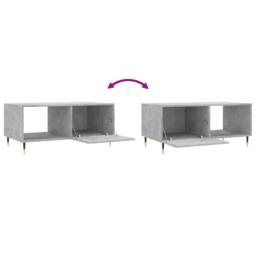 Berkfield Home Coffee Table Concrete Grey 90x50x40 cm Engineered Wood - Size: 90 x 50 x 40 cm - thumbnail 9