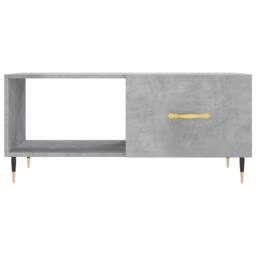 Berkfield Home Coffee Table Concrete Grey 90x50x40 cm Engineered Wood - Size: 90 x 50 x 40 cm - thumbnail 5