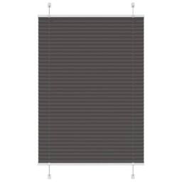 Berkfield Home Pleated Blind Black 100x100 cm Fabric Width 99.4 cm Polyester - thumbnail 2