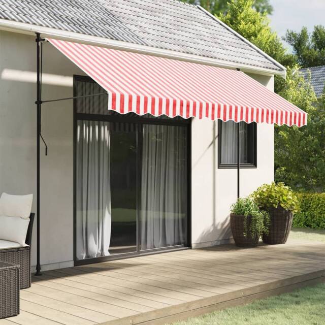 Berkfield Home Replacement Fabric for Awning Valance Red & White Stripe 3.5 m - image 1