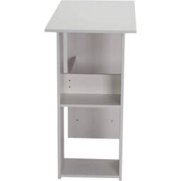 KORVIXA PC Laptop Gaming Table Shaped Corner Computer Desk in White - Size: 100 cm x 100 cm - thumbnail 3