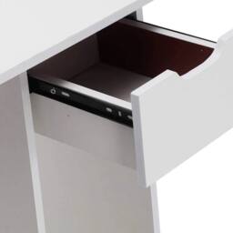 KORVIXA PC Laptop Gaming Table Shaped Corner Computer Desk in White - Size: 100 cm x 100 cm - thumbnail 4