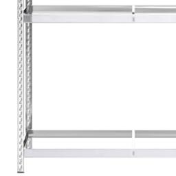 Berkfield Home 3-Layer Tire Racks 2 pcs Silver 110x40x200 cm Steel - Size: 110 x 40 x 200 cm - thumbnail 7