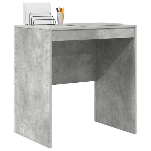Berkfield Home Modern Writing Desk Concrete grey MDF with concrete look 70 x 50 - image 1