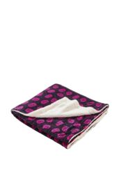 Just Essentials Game Over Print Reversible Fleece Blanket in Bright Pink - Size: Small