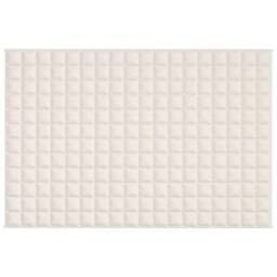 Berkfield Home Weighted Blanket Light Cream 120x180 cm 5 kg Fabric - thumbnail 3