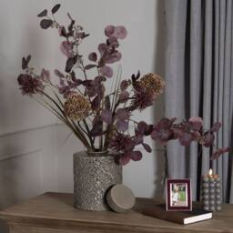 Wyld Haus Set of 3 Burgundy Aster Spider Chrysanthemum Artificial Stems 80 cm - thumbnail 3