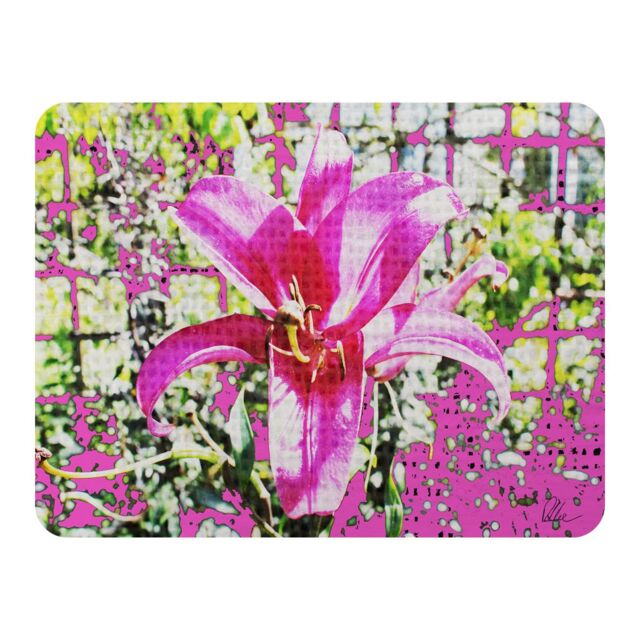 Benjamin Tate Design Pink Flower Blanket in Natural - Size: 120 cm x 150 cm - image 1