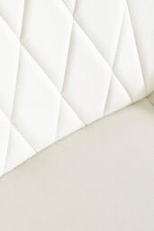 FurnitureboxUK 2x Pesaro Velvet Silver Leg Luxury Dining Chairs in Cream - thumbnail 4