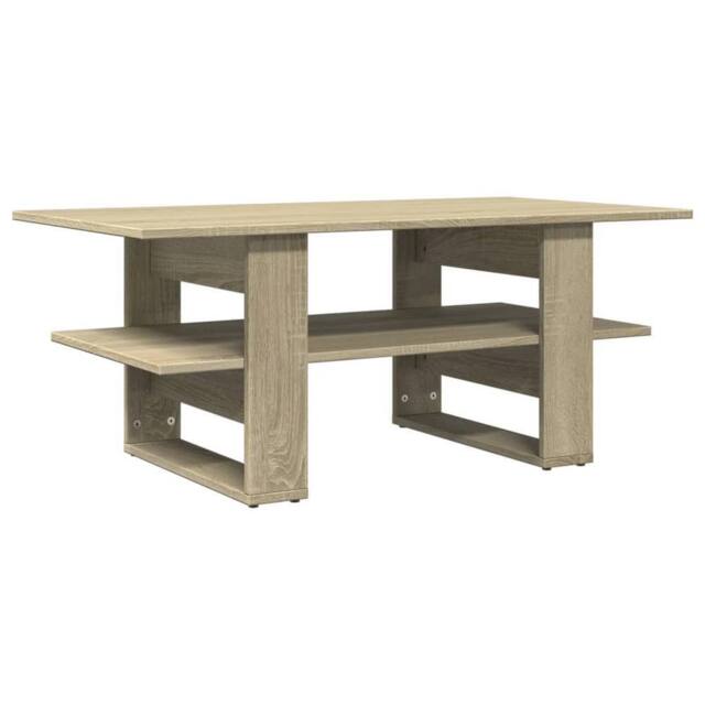 Berkfield Home Coffee Table Sonoma Oak 102x55x42 cm Engineered Wood in Light Oak - Size: 102 x 55 x 42 cm - image 1