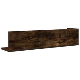 Berkfield Home Decorative Wall Shelves 2 pcs Smoked Oak 75x16.5x16.5 cm Engineer in Brown - thumbnail 7