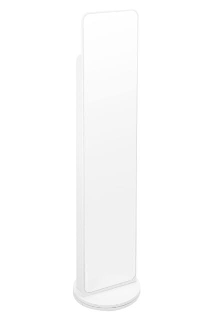 Living and Home Rotating Full-Length Mirror with Magazine Rack in Warm White - image 1