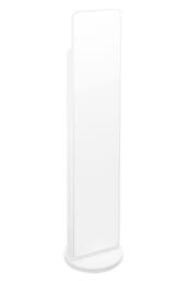 Living and Home Rotating Full-Length Mirror with Magazine Rack in Warm White - thumbnail 1