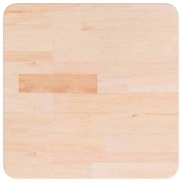 Berkfield Home Square Table Top 40x40x1.5 cm Untreated Solid Wood Oak in Natural - image 1
