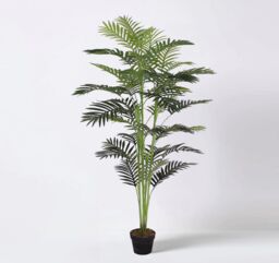 Tradala Trees Lush Artificial Tree Palm with Real Wood Trunk in Dark Green - Size: 5ft - thumbnail 2