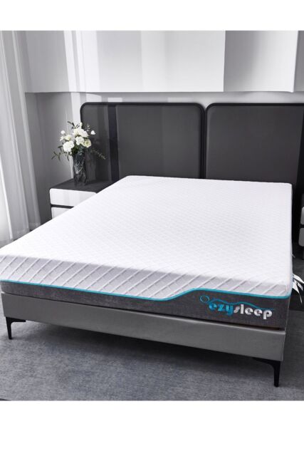 Ezysleep 24cm Astra Foam Hybrid Mattress - 5 Year Guarantee in White - Size: Small Double - image 1