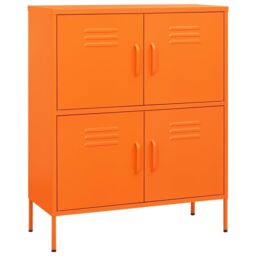 Berkfield Home Storage Cabinet Orange 80x35x101.5 cm Steel - thumbnail 2