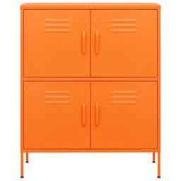 Berkfield Home Storage Cabinet Orange 80x35x101.5 cm Steel - thumbnail 3